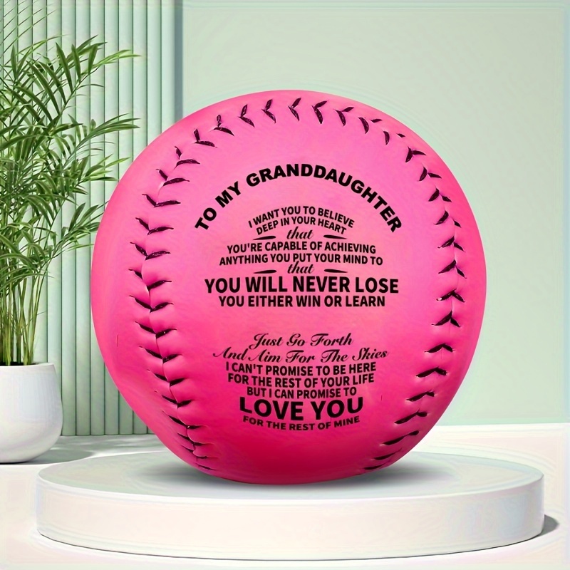 TEMU 1pc, Creative Pu Softball, Size Softball, Birthday Gifts, Christmas Gifts, Holiday Gifts, Gifts For Granddaughter