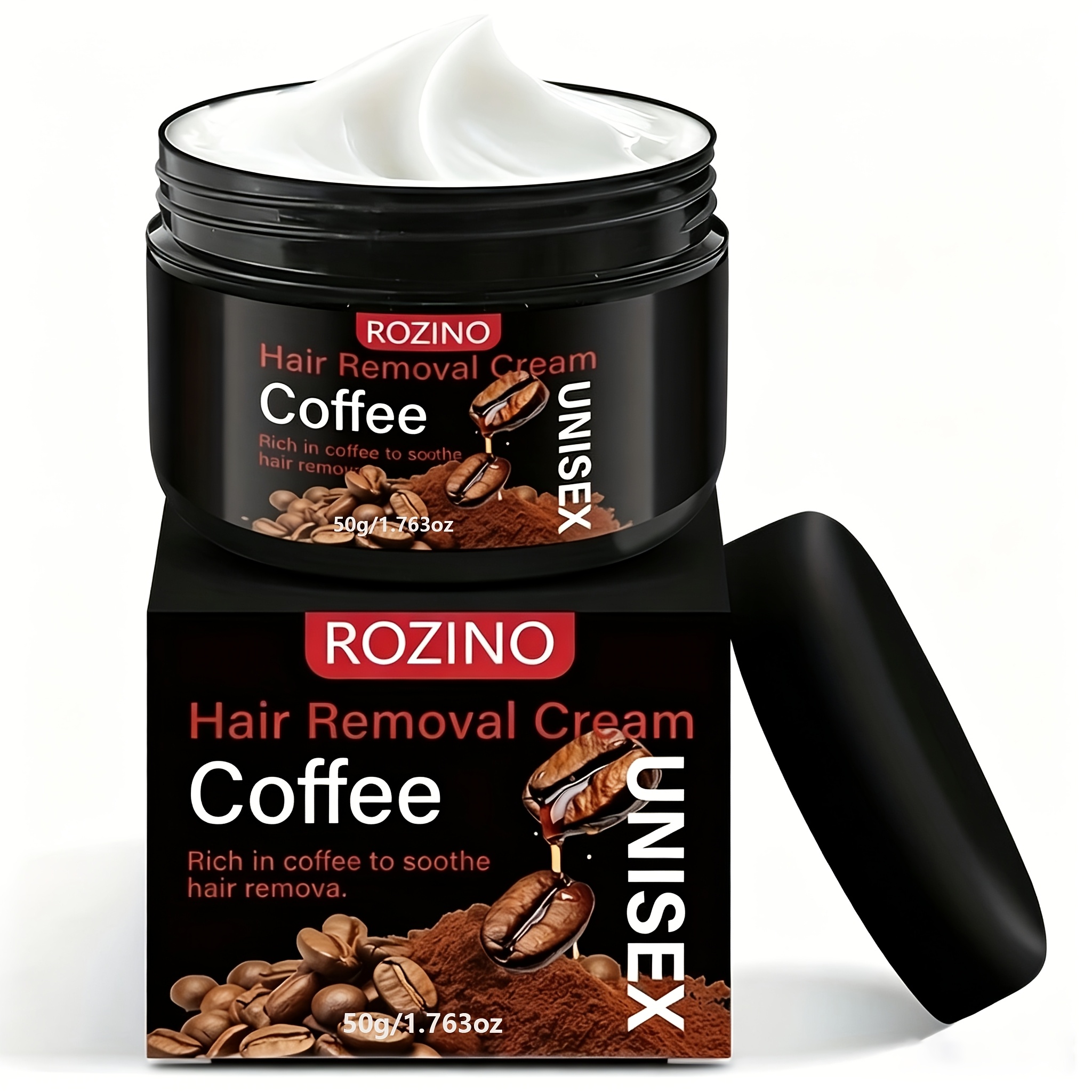 Image of 50g Coffee Hair Removal Cream, Gentle And Non Irritating Hair Removal, Fast Hair Removal, Suitable For The Body, Legs, Armpits, Male And Female Use
