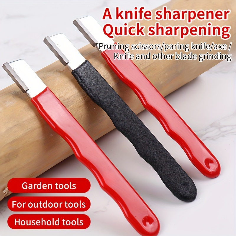 

1pc/2pcs Knife Sharpener Household Vegetable Cutter Scissors Chopper Axe Blade Opener Repairer Garden Fruit Tree Pruning Shears Sharpening Stone