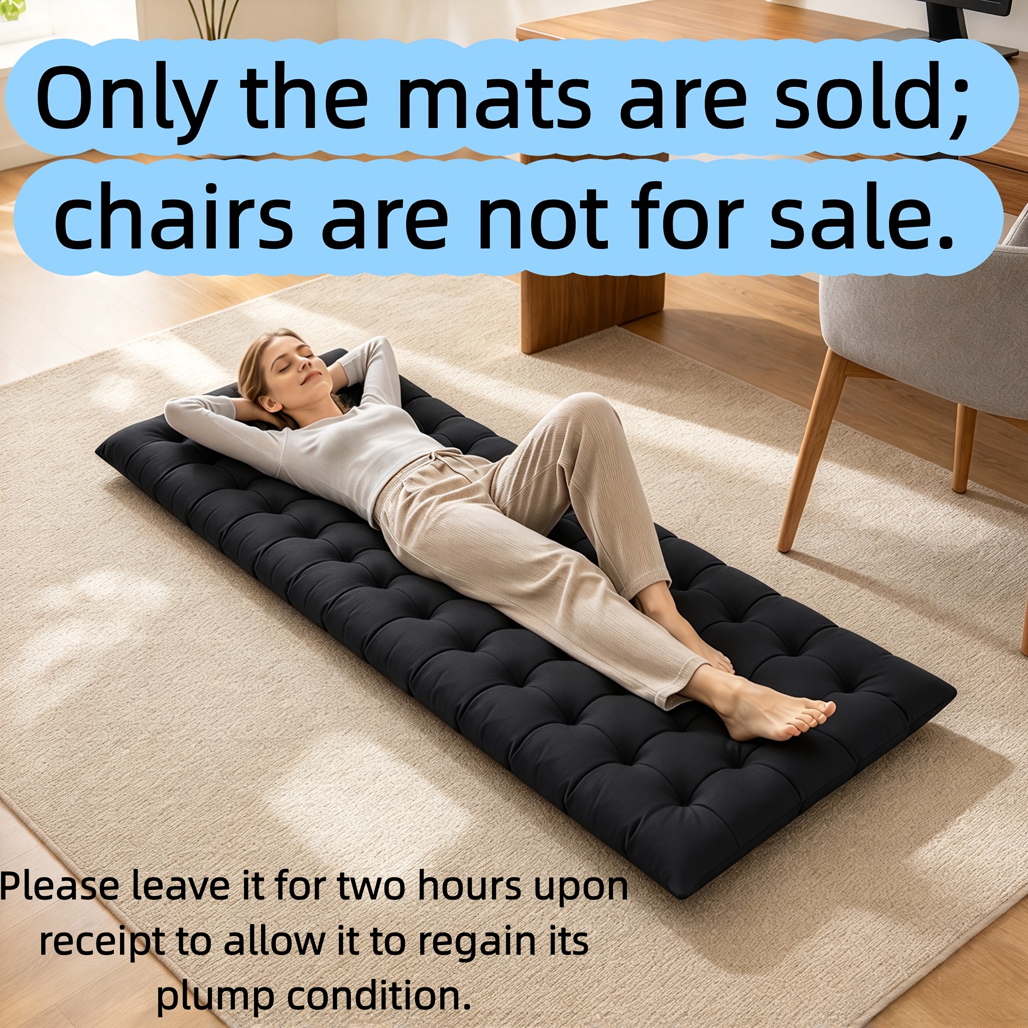TEMU Multifunctional Adjustable Lounger Mattress Outdoor Thickened Non-slip Comfortable, Suitable For Camping Balcony Beach Relaxation, Ideal For ,