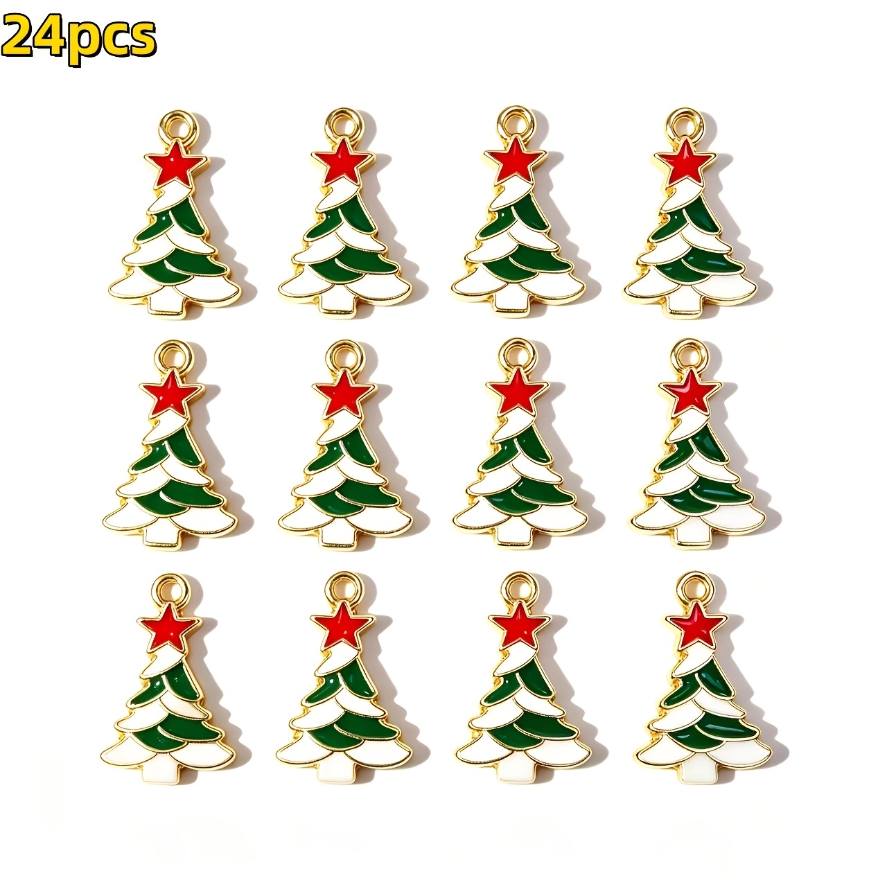 TEMU 24pcs/12pcs Nouveaux Ornements de Sapin de Noël en de Haute Qualité, Pendentifs. Convient pour les Articles de Fête, les Articles de Fêtes.