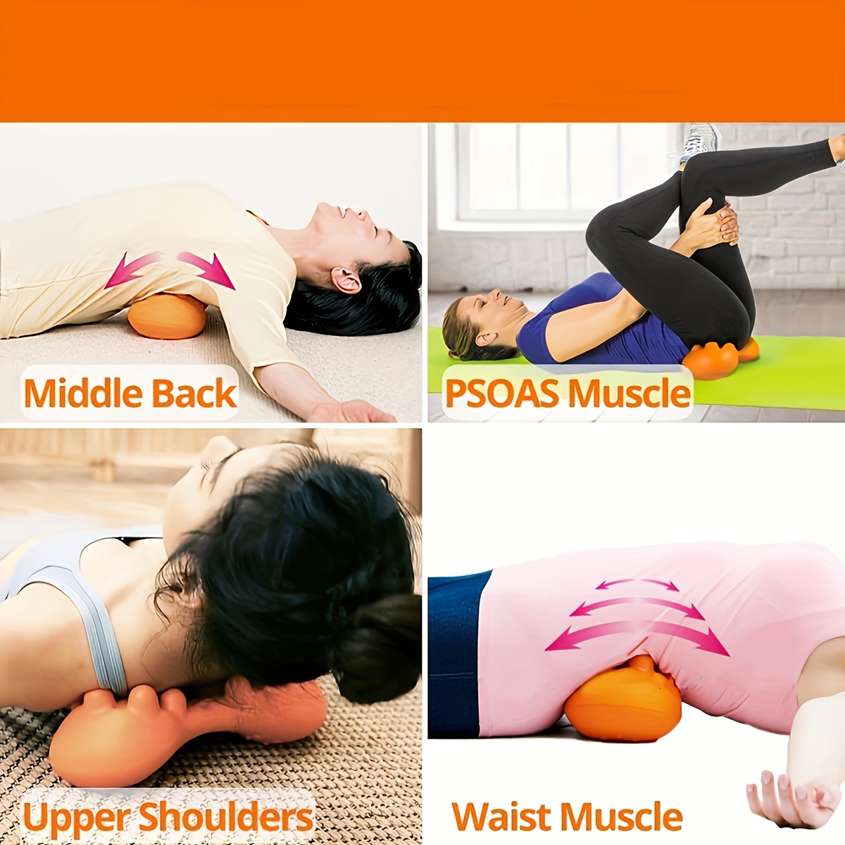 trigger point back massager for   deep tissue muscle release massage tool with 14 trigger points for optimizing hip sacroiliac joint pelvis   and lumbar special features for and muscle Product details 2