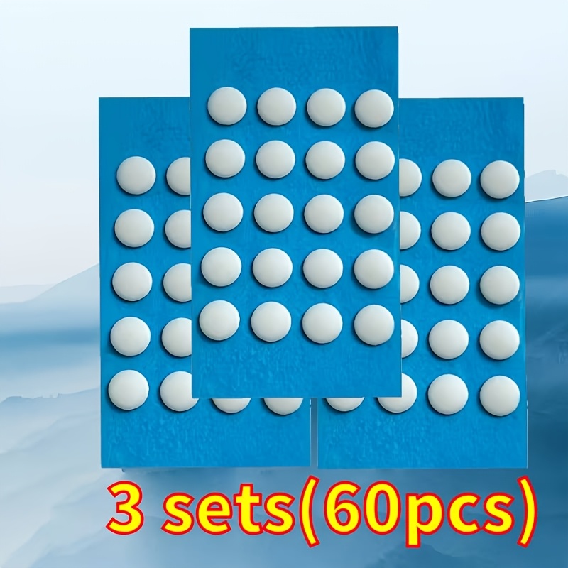 TEMU 3 Sets (60pcs) PTFE Pequeños Puntos Adhesivos para Mouse, Adhesivos Inferiores para Mouse, Adhesivos Gaming para Mouse, Aplicables para Super ,