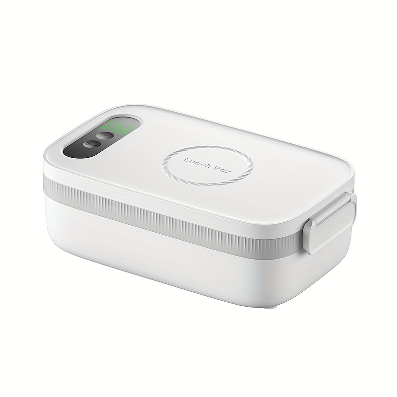 Cordless Electric Lunch Box, Battery-powered Heating Lunch Box, Food Heating 1l Adjustable Heating Time, With Tableware And Insulating Bag, Suitable For Trucks, Camping, And Offices