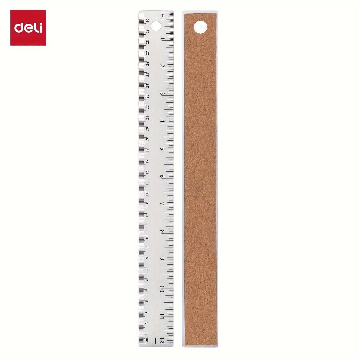 Wood Ruler 20cm 8 Inch 2 Scale Office Rulers Wooden Measuring Ruler 6pcs