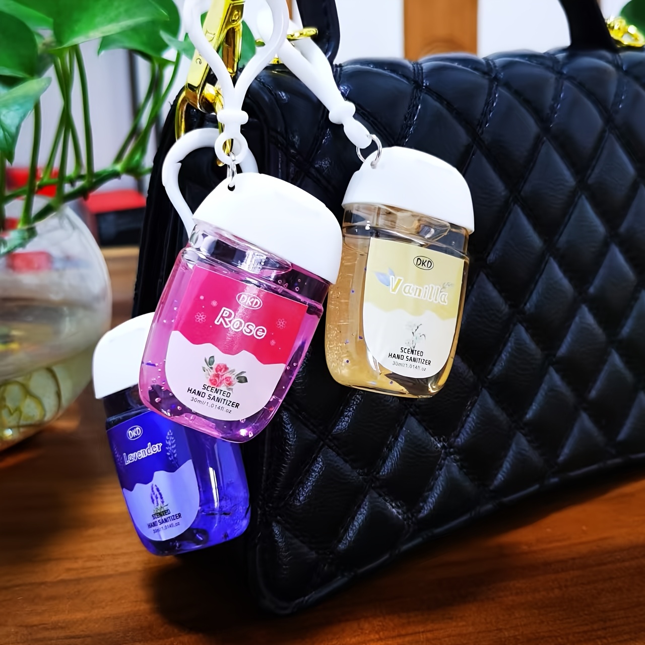 Summer Cool 5pcs Set, 30ml Hand Sanitizer with Long-Lasting Fragrance, Waterless Cleaning, Portable for Travel and Outdoor Use, Perfect Gift for Mother's Day