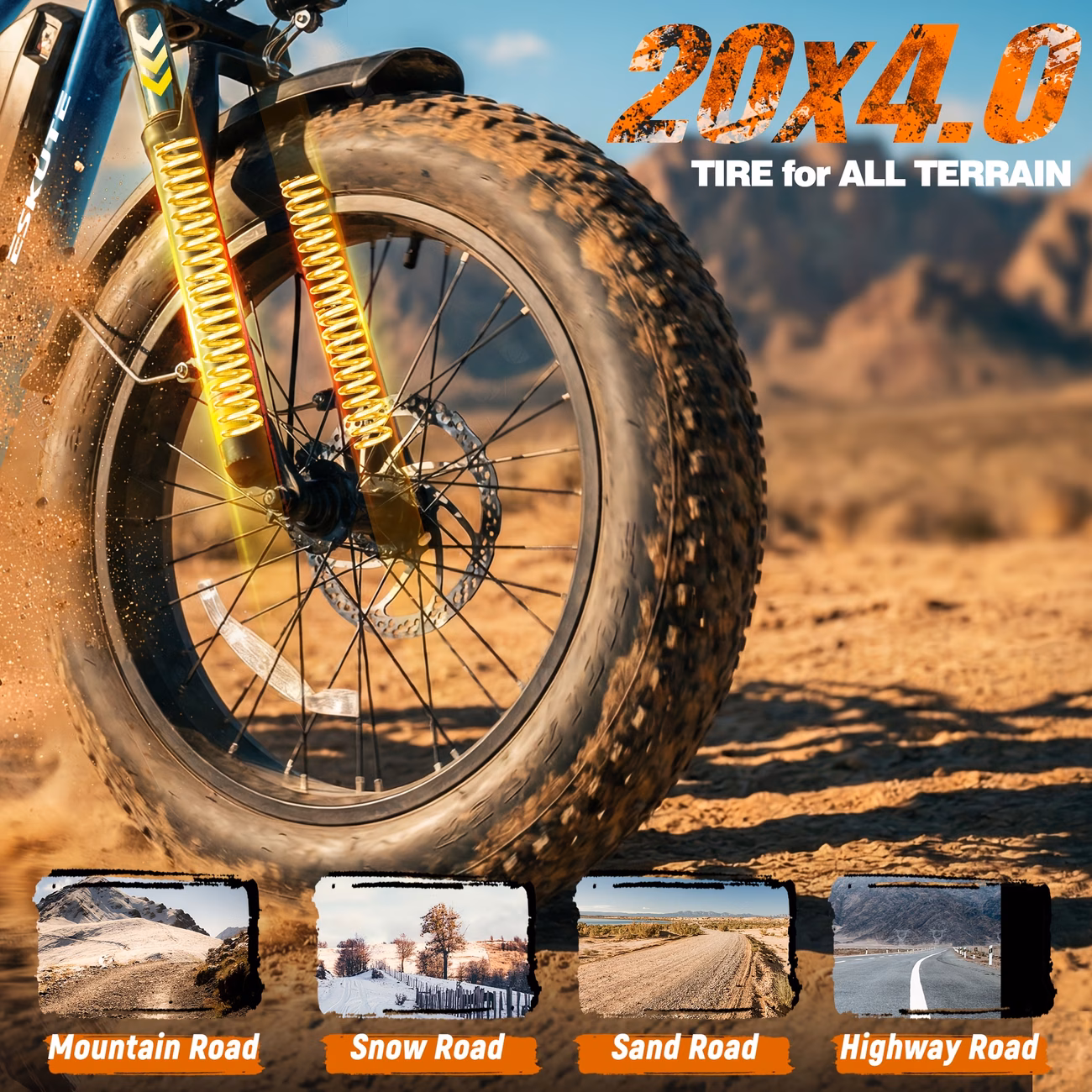 m300f electric bike for 80miles 20 8 range and removable battery 20x4 tire electric mountain bike for men women Product details 3