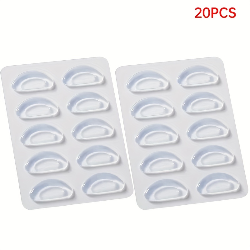 20/40pcs Eyeglasses Nose Pads, Soft Adhesive Eyeglasses Nose Pads, Non-slip Raised To Prevent Indentation, For Eyeglasses, Adhesive Nose Pads (transparent/black)