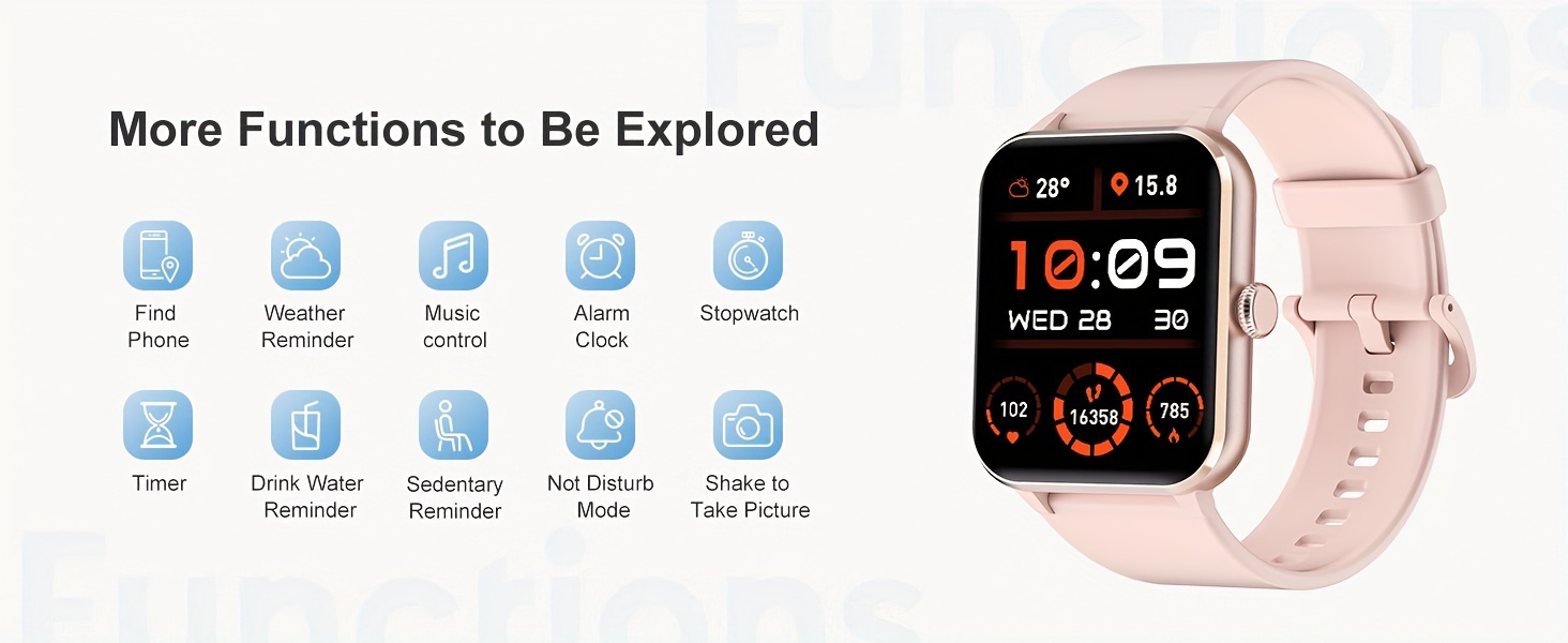 Smartwatch Compatible with Android and iPhone