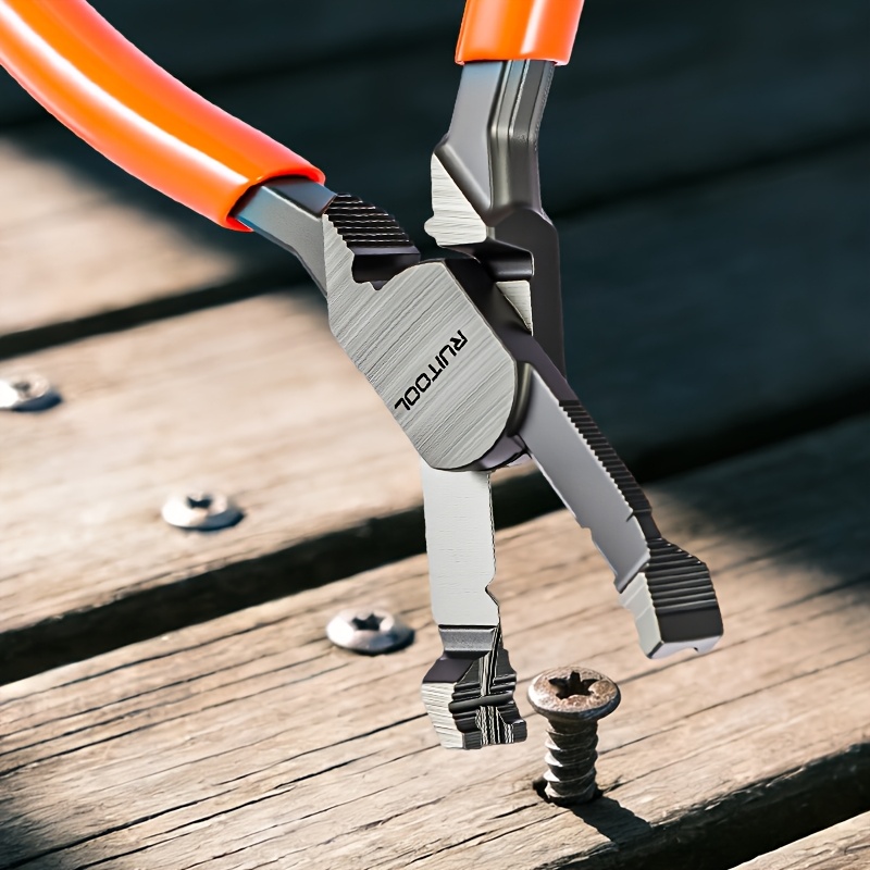 15.24 cm Screw Extractor Pliers, Multipurpose Stripped Screw Remover Tool with Unique Non-Slip Jaws for Home Renovation Repair Hand Tools