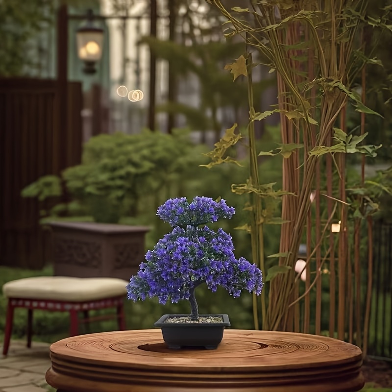 Realistic Fake Pine Tree Plant with Plastic Pot - UV-Resistant Artificial Bonsai Suitable for Indoor/ Decoration, Low-Maintenance Tabletop Tree with Realistic Branches & Pine Cones (No Water/) - Ideal for Home, Office, Christmas Gift