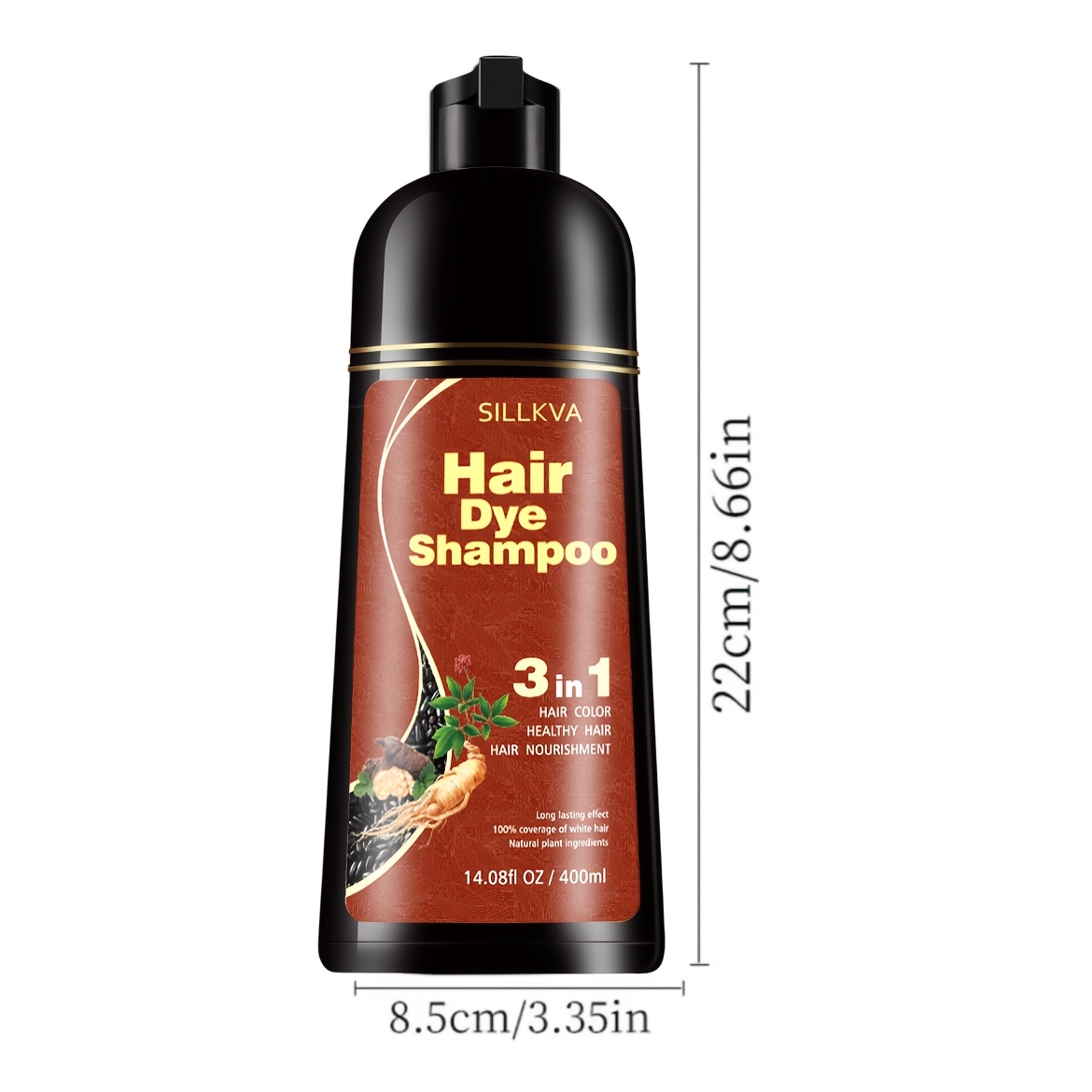 hair color shampoo in black dark brown espresso 3 in 1 - Temu