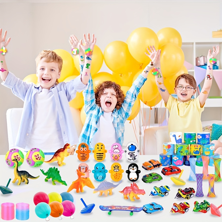  S SWIRLLINE Regalos de fiesta para niños, relleno de piñata –  Regalos de unicornio para niñas y niños, juguetes de caja del tesoro,  premios de carnaval en bolsas de regalo a