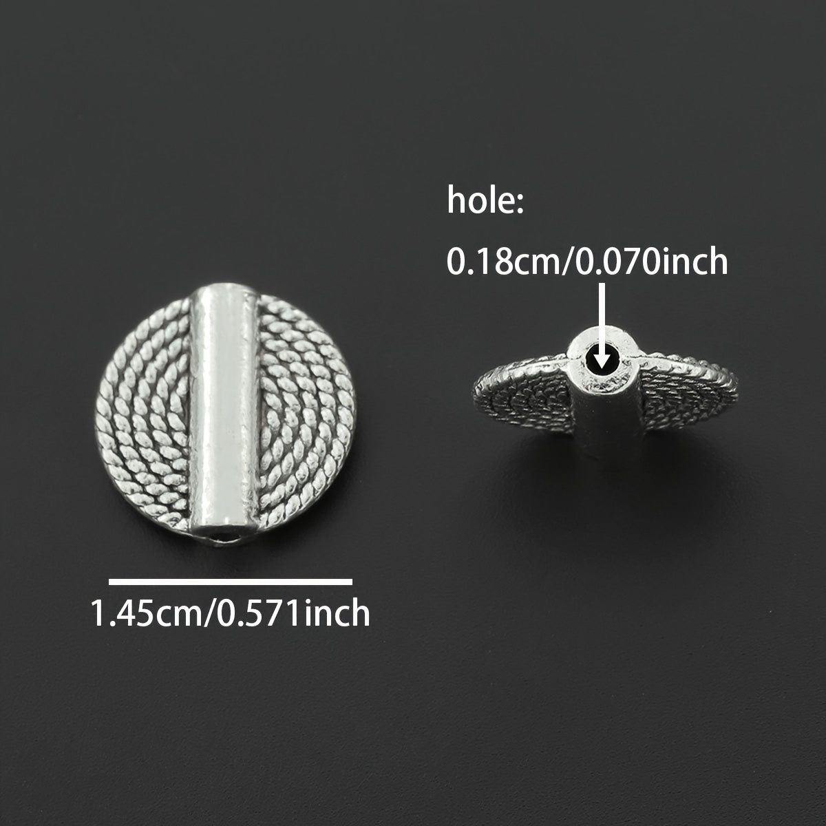 20pcs Vintage Alloy Cloud-Shaped Spacer Beads for DIY Projects