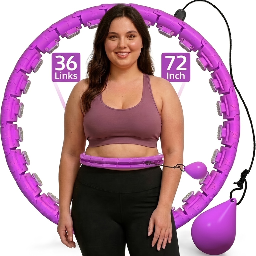 TEMU Large-sized Equipment Solid Model, Weighted Fitness Ring With 30 Adjustable Chain Links, 72-inch Adult Exercise Ring, A Perfect Tool For Weight