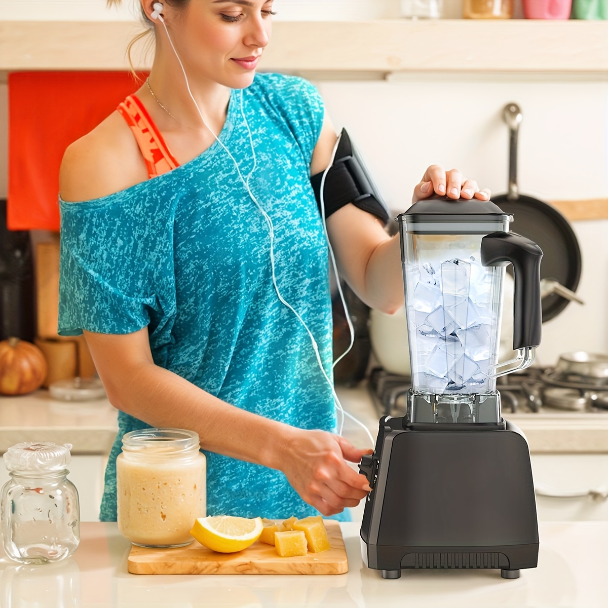 Professional Blender, Smoothies Blender with 2 Containers, 68oz... product image 9