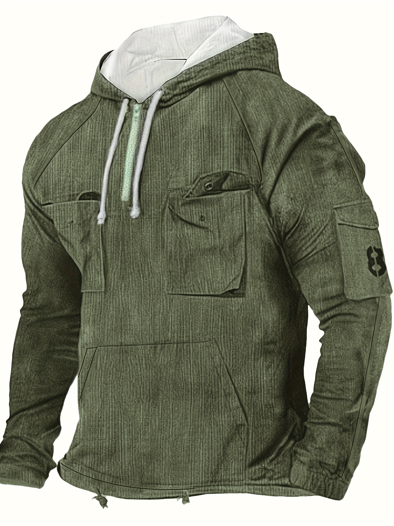 Sudaderas Hombre, Sudadera Cremallera Verde