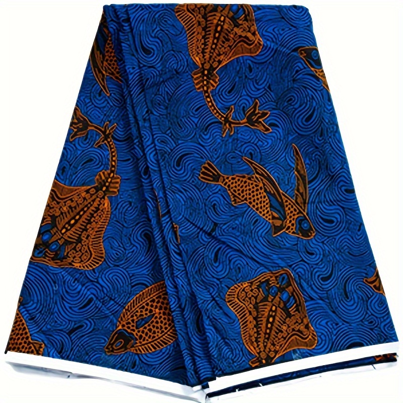 Tela africana con estampados de cera para Patchwork, telas africanas de  algodón, tela Ankara de cera Real para ropa, 6 yardas - AliExpress