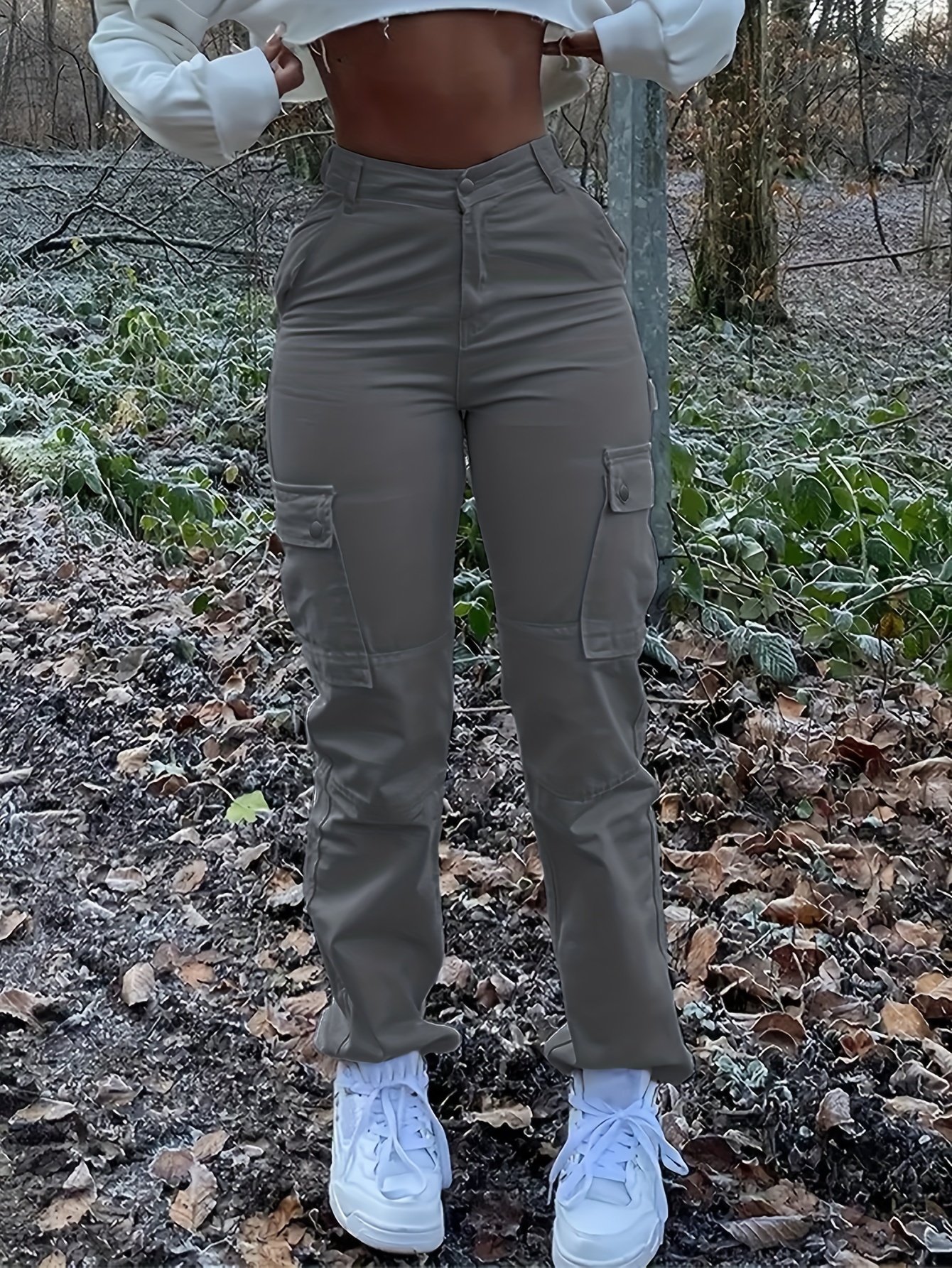 Women's Casual Hiking Pants High Waist Loose Sports Pants - Temu