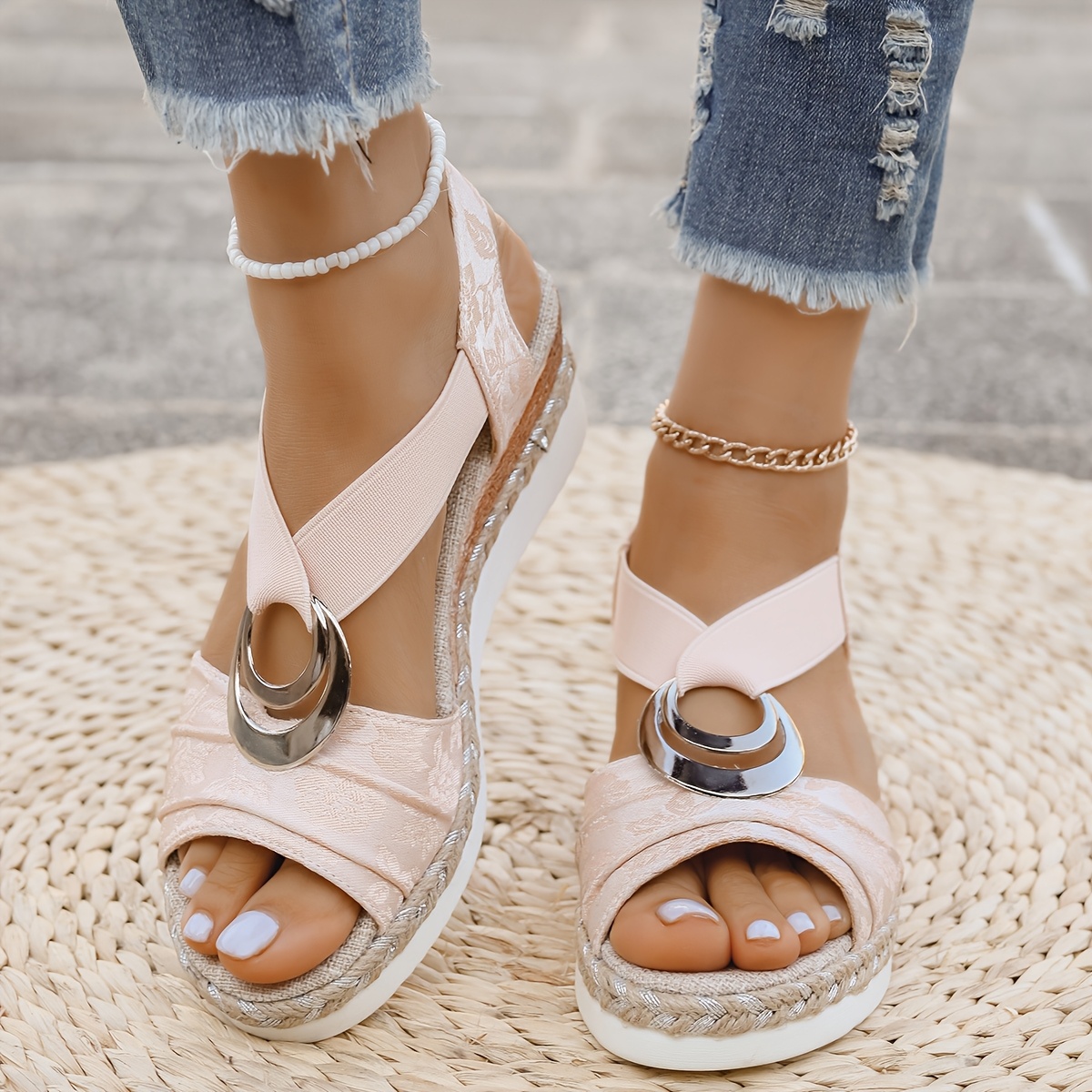Womens Sandals Summer Sandals 2021 Uk Comfy Open Toe Ankle Strap