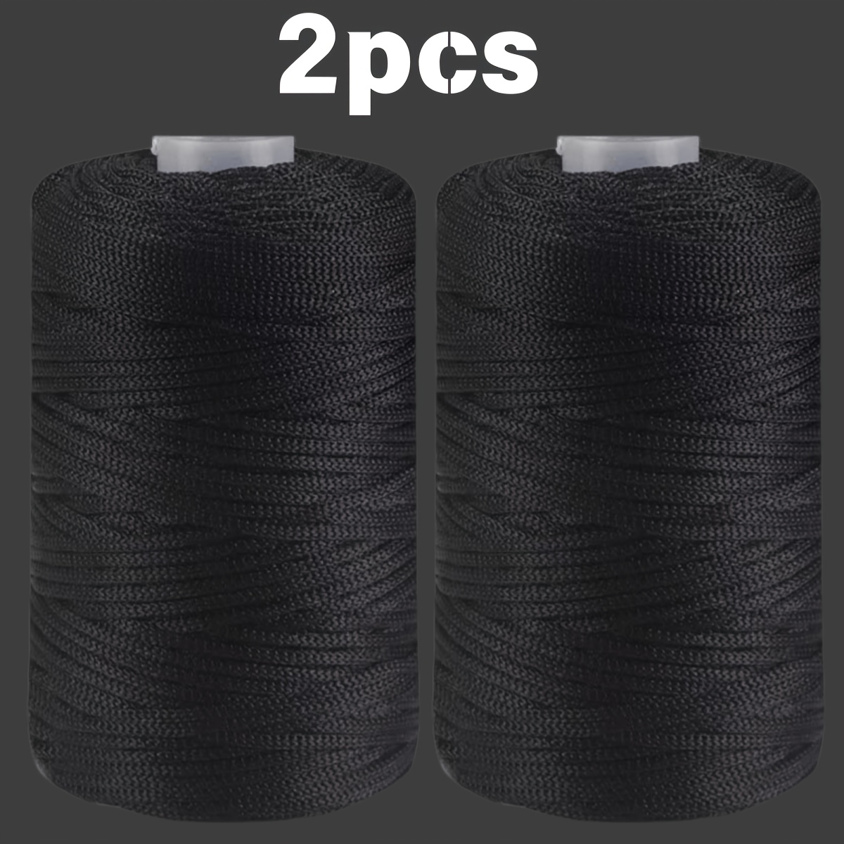 TEMU Hilo de hielo de 2 capas y , 125 g*2, 100% nailon, de medio-
