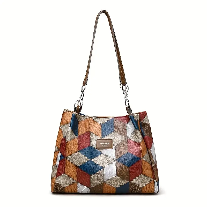 Daily Rhombic Patchwork Bags(4 Colors) Daily Rhombic Patchwork Bags(4 Colors)