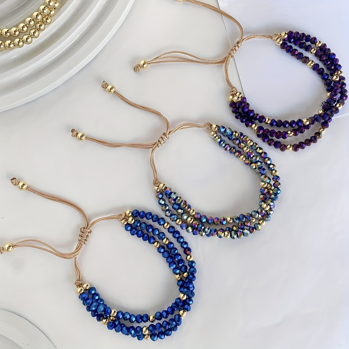 

Creative Multi Layer Rice Beads Design Bracelet Bohemian Vintage Style Suitable For Women Summer Beach Hand Decor