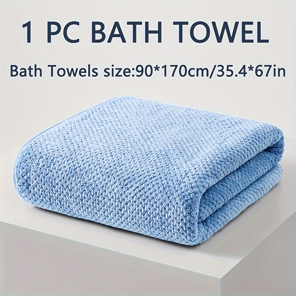 

Contemporary Oversized Bath Towel, Knit Fabric, 300gsm, 85% Polyester 15% Polyamide, Space-themed Pattern, Soft Comfortable For Bathroom, Gym, Hotel, Home - 1 Piece (35.4x67 Inches)