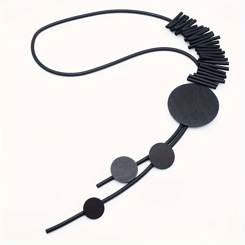 Boho Tribal Y Shape Silicone Necklace, Versatile Statement Piece