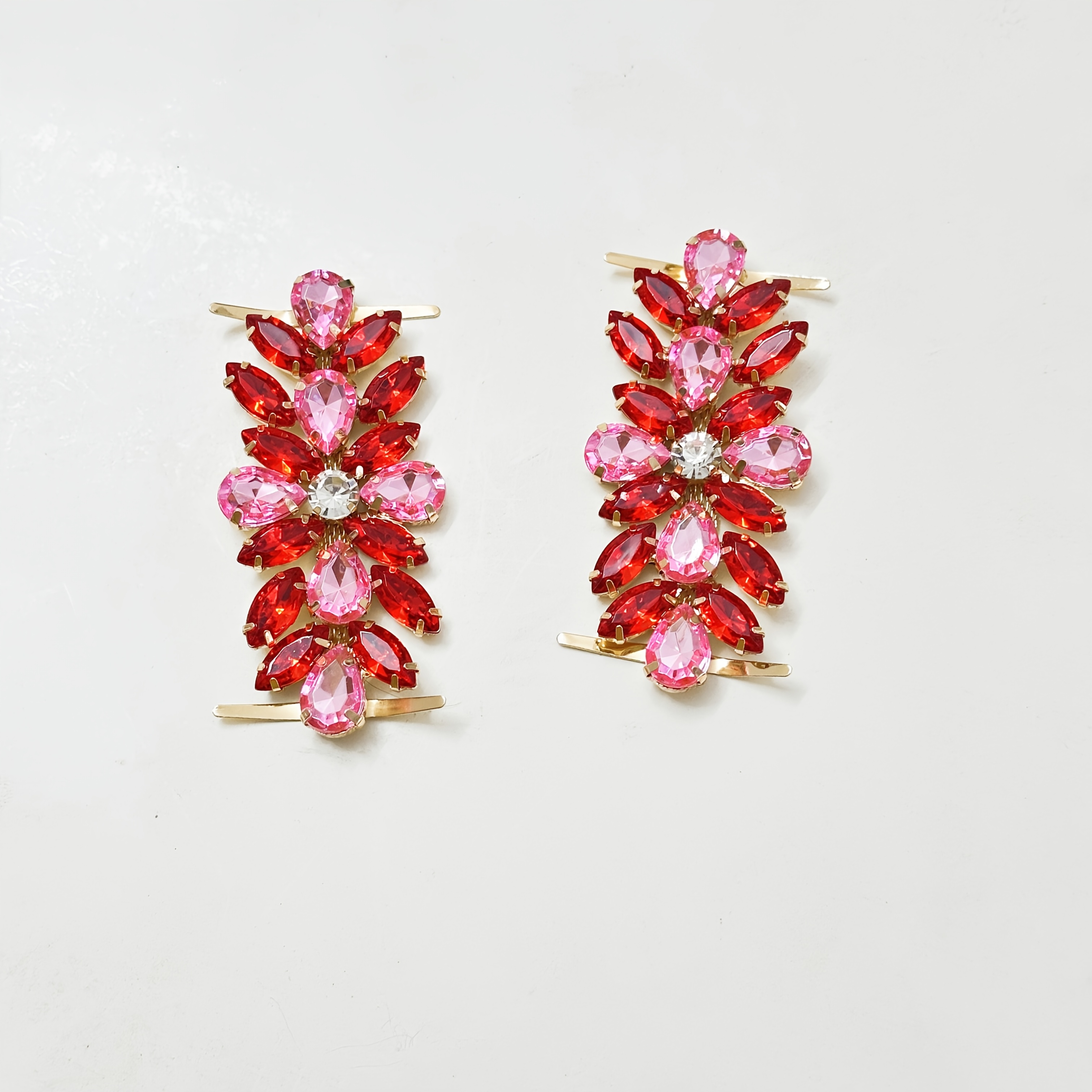 2pcs Sparkling Acrylic Rhinestone Shoe Charms, Removable Sneaker And Sandal Decorations, Shoelace Additions
