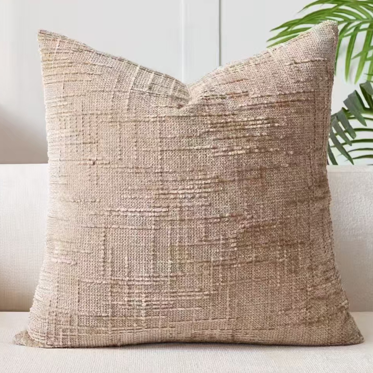 a packed bamboo chenille pillowcase cushion cover solid color pillowcase suitable for living room bedroom sofa without pillow core