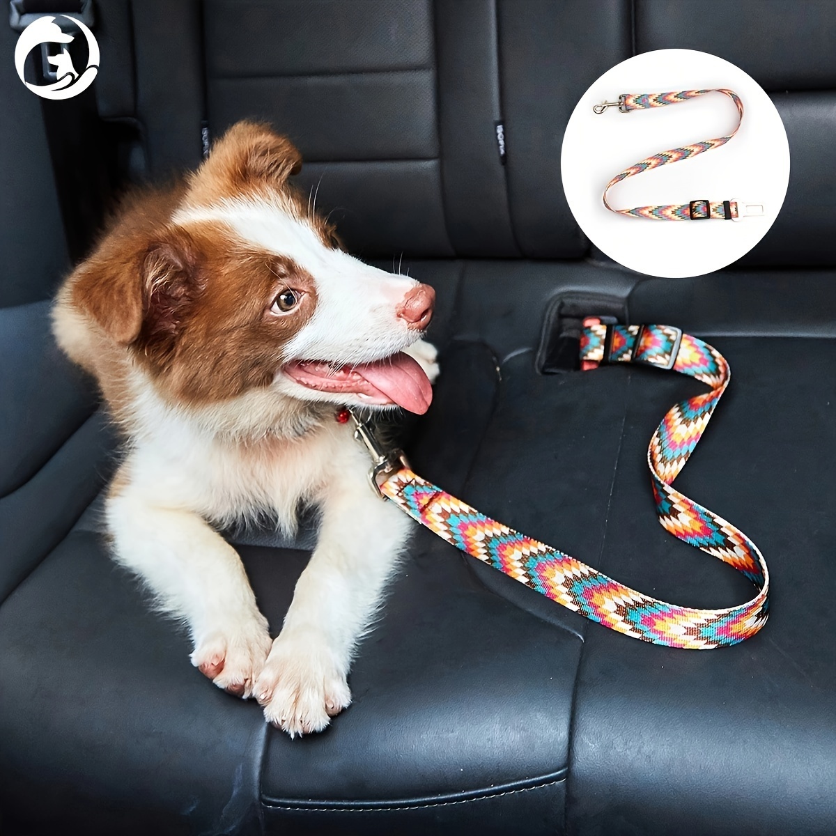 

Dog Seat Belt, Adjustable Pet Cat Dog Car Seat Belt Safety Leads Vehicle Seatbelt