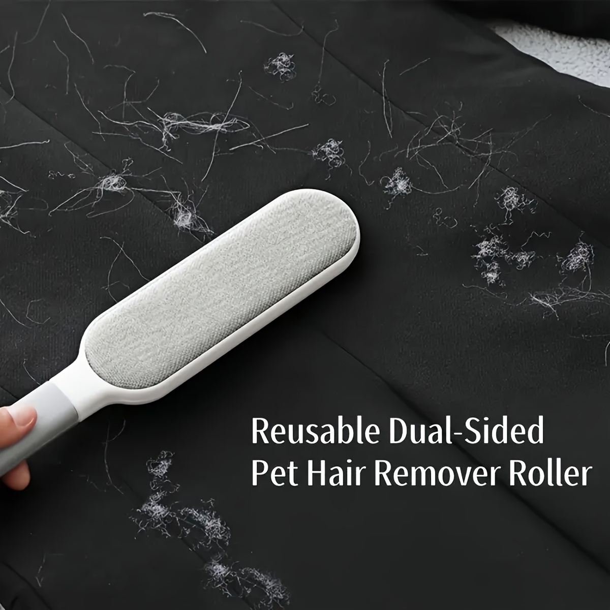 2pcs lint remover for clothes dust and hair removal brush with storage box reusable electrostatic pet hair grip hair remover tool for clothing no power needed plastic handle portable and convenient to store Product details 7