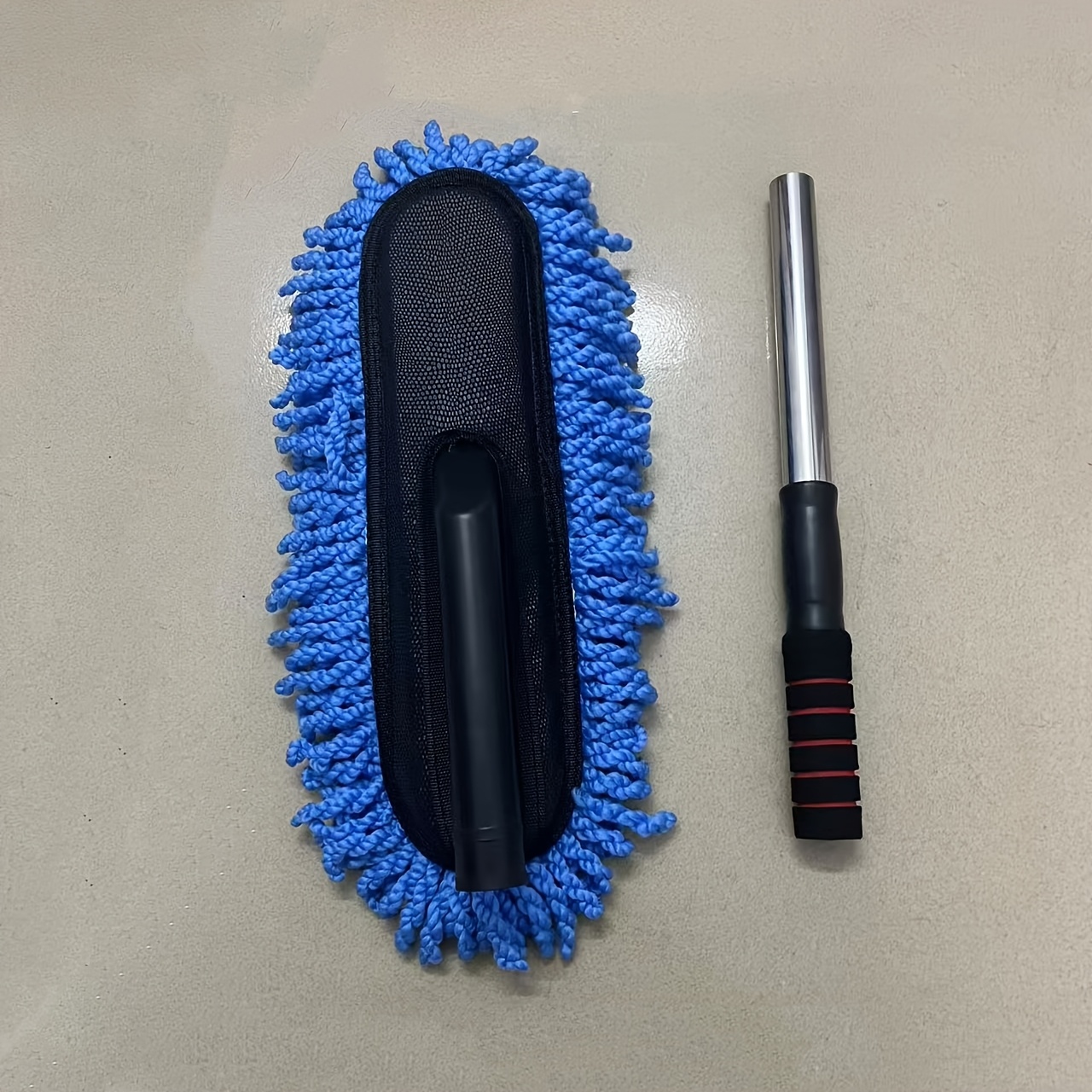 TEMU Modificación de Adiciones Exteriores para Coche, Herramienta de Mopa Húmeda y de para , Cepillo para Quitar el Polvo para Limpiar Vehículos,