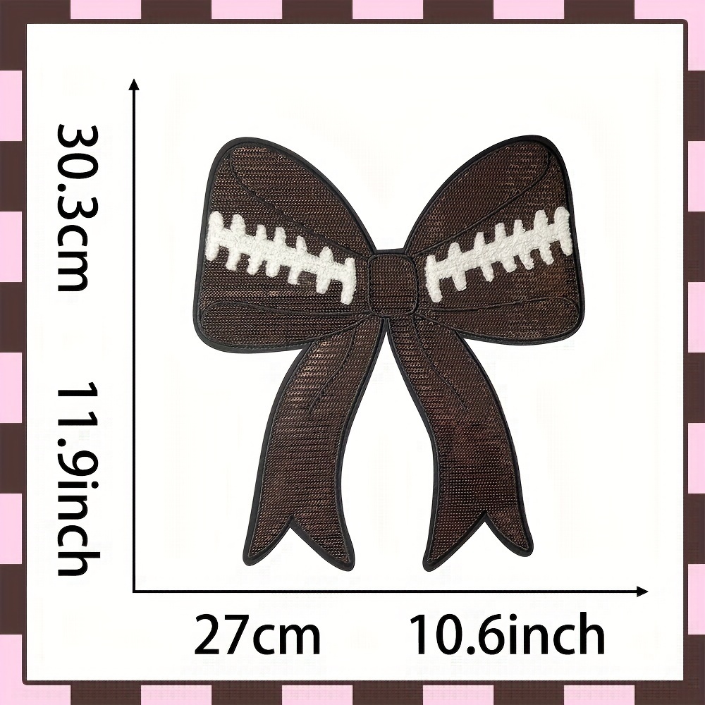 

1pcs Bowknot Appliqué, , Polyester Embroidered Decoration For Fan Merchandise And Clothing