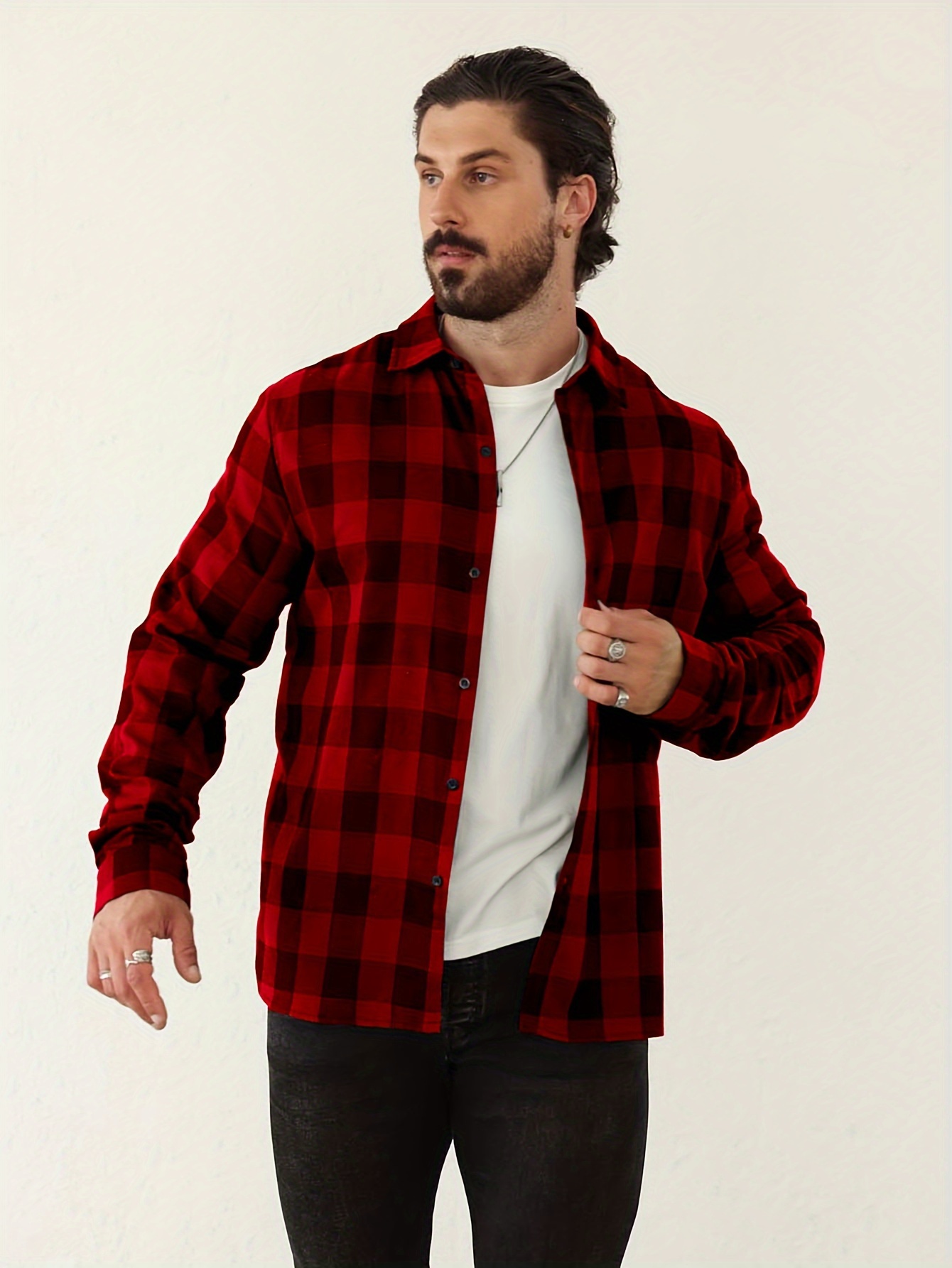 Outfit Camisa De Franela Roja Hombre Shirt Outfits Con Camisa Roja