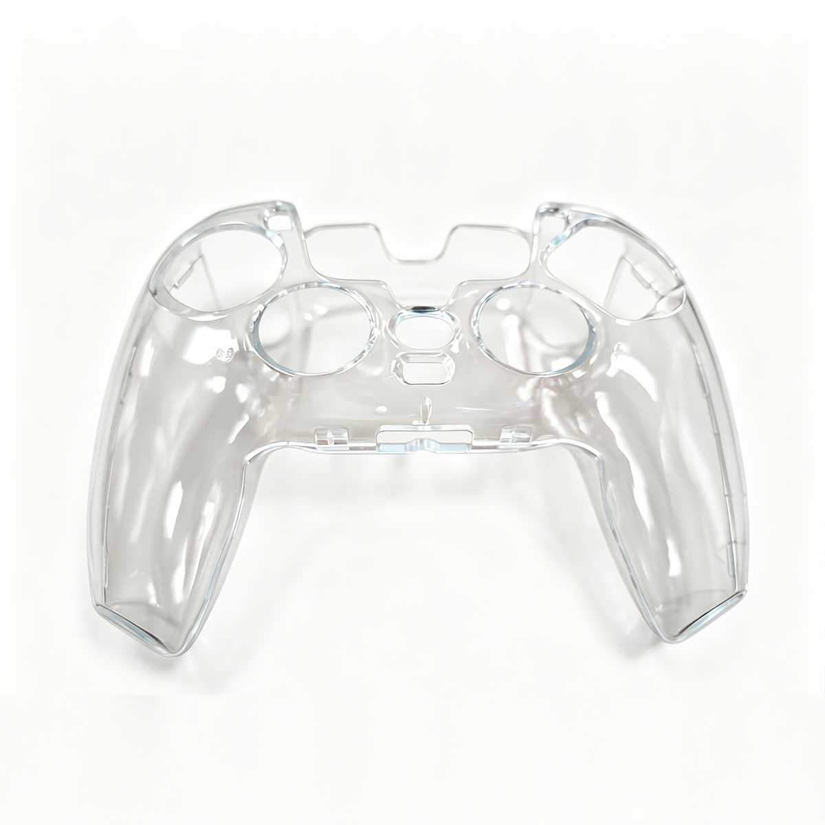 TEMU transparente de cristal dividido para mando de PS5, carcasa a prueba de golpes y anti-caídas, transparente de PC, estilo multicolor disponible: