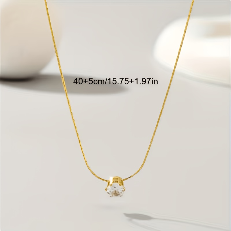 Women's Japanese Style Stainless Steel Pendant Necklace, Elegant Design