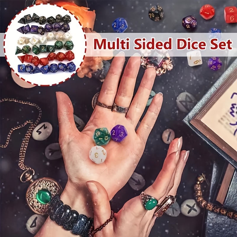 Acrylic Dice Set Rpg Role playing Tabletop Games Mtg