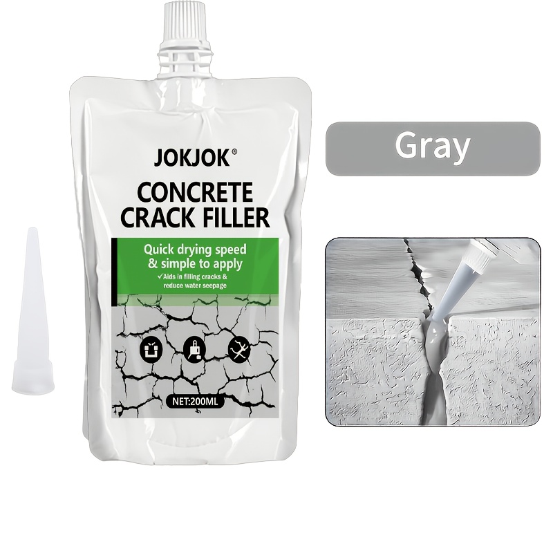 TEMU 1-bag Pack Of High-strength Cement Repair Mortar, Suitable For Crack Injection, Wall/roof Waterproofing, And As An Instant For Potholes And ;