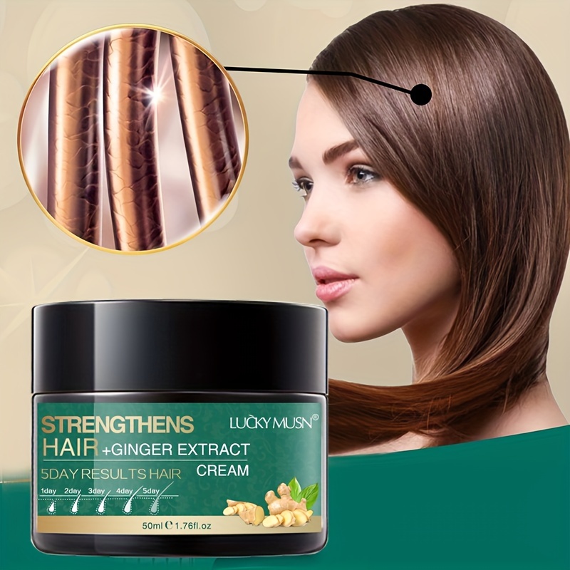 

50g Hair Thickening Cream With Ginger Extract, Moisturizing Hair, For Enhanced Hair Volume