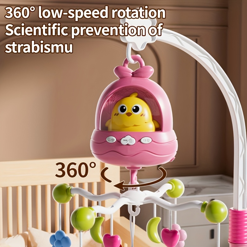 Musical baby mobile detail