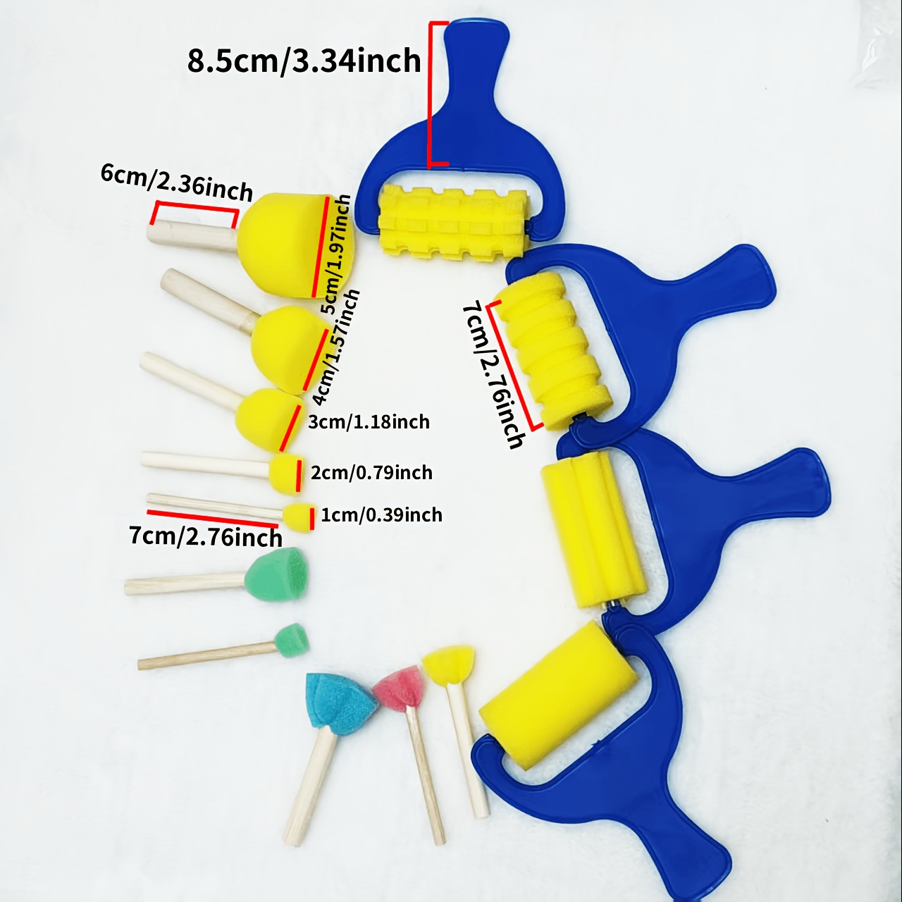 Image of 14 Professional Sponges, Versatile For Painting And Brushing