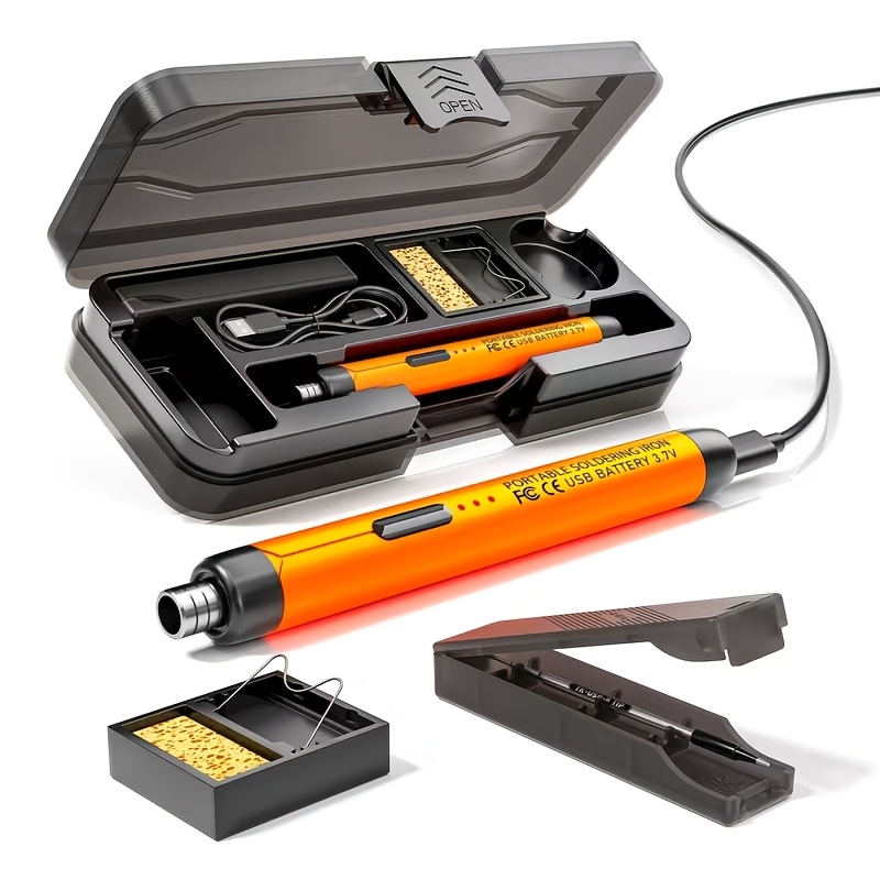 Prenosni za spajkanje USB polnilni in priklopni dvojni nastavek z nastavljivo temperaturo hitro segrevanje orodje za popravilo elektronike ročno