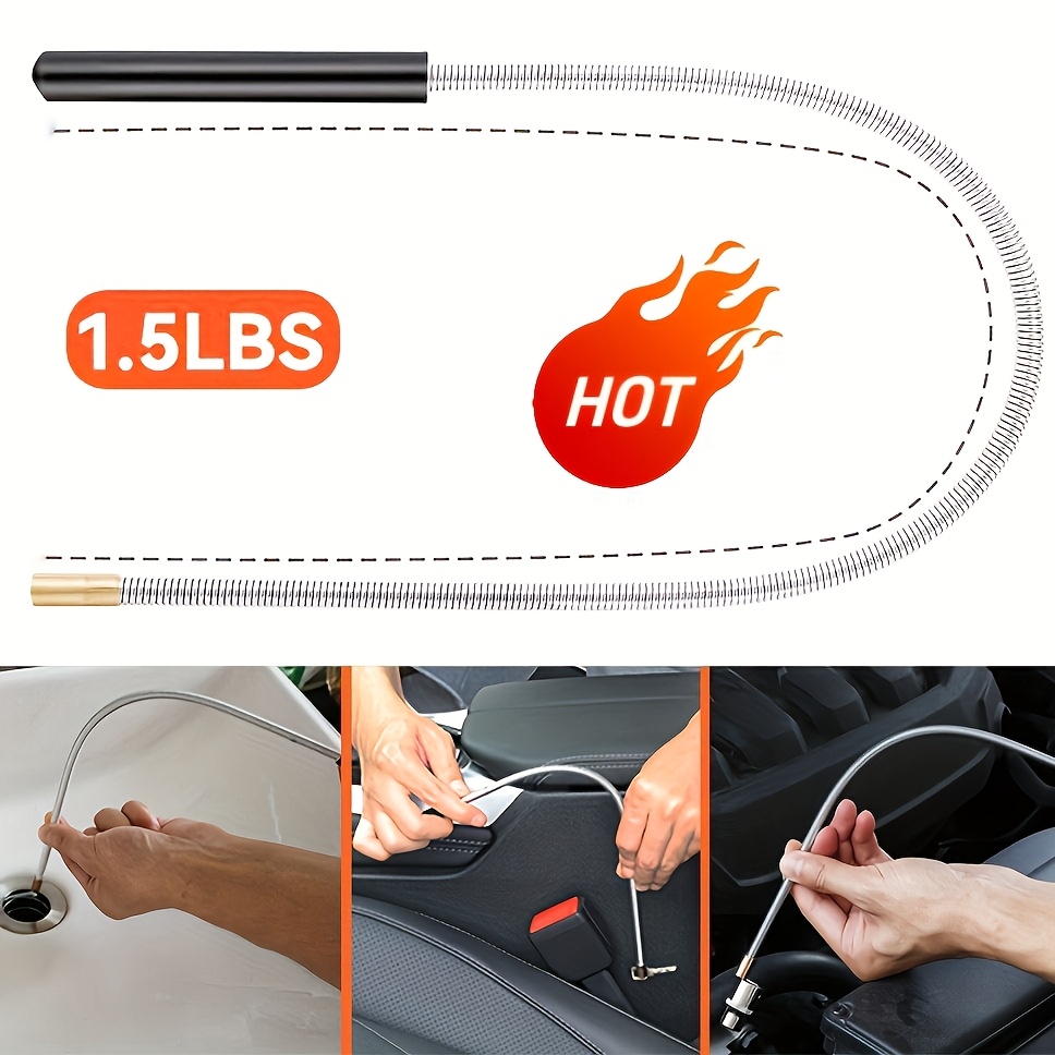 TEMU 1.5lbs Flexible Magnetic Wand That Bent And Rotated, Lightweight And Easy To Carry, Easily Iron Products Such As Screws And Keys In Small Spaces