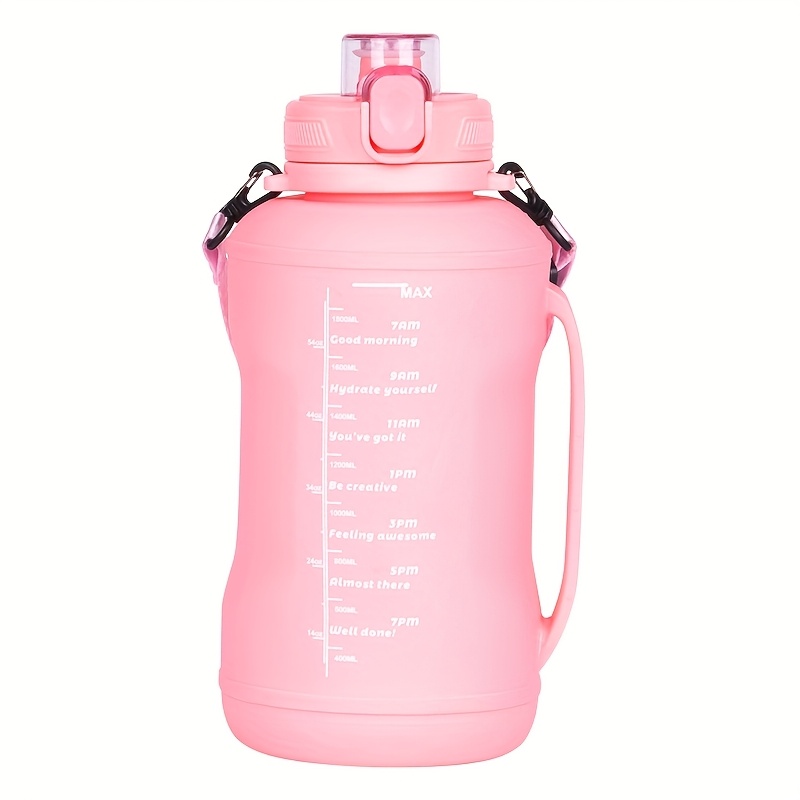 1pc Silicone Water Bottle, Lightweight Foldable Water Bottle, Foldable Travel Mug for Picnic Hicking Camping Climbing, Collapsible Bottle with Carrying Strap and Handle, Large Capacity Outdoor Sports Water Bottle for Running and Fitness Yoga