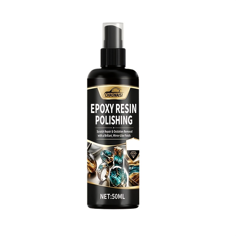 TEMU Cire de polissage pour résine époxy, polissage manuel outils électriques, avec chiffon de revêtement, réparation des éraflures mineures,