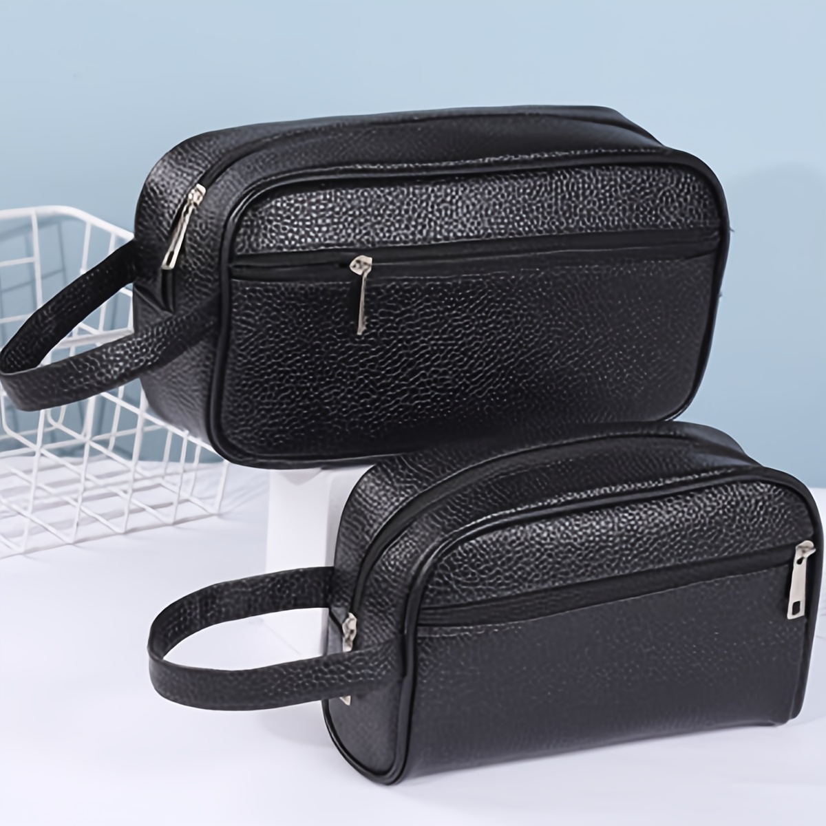 

Men's Clutch Bag, Casual Business Portable Cosmetic Bag, Fashionable Large Capacity Wash Bag