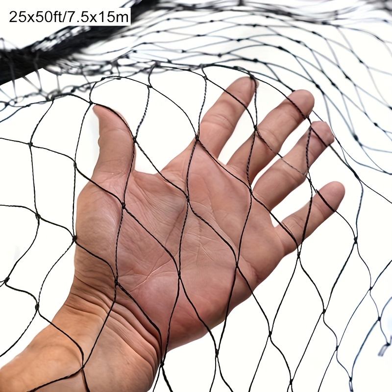 

25x50ft Nylon - A Protective Net Made Of Nylon For Chicken Coops And To Fruit And Vegetable Plants From Birds, Deer, And Squirrels - Sturdy Poultry Net Suitable For Outdoor Applications.