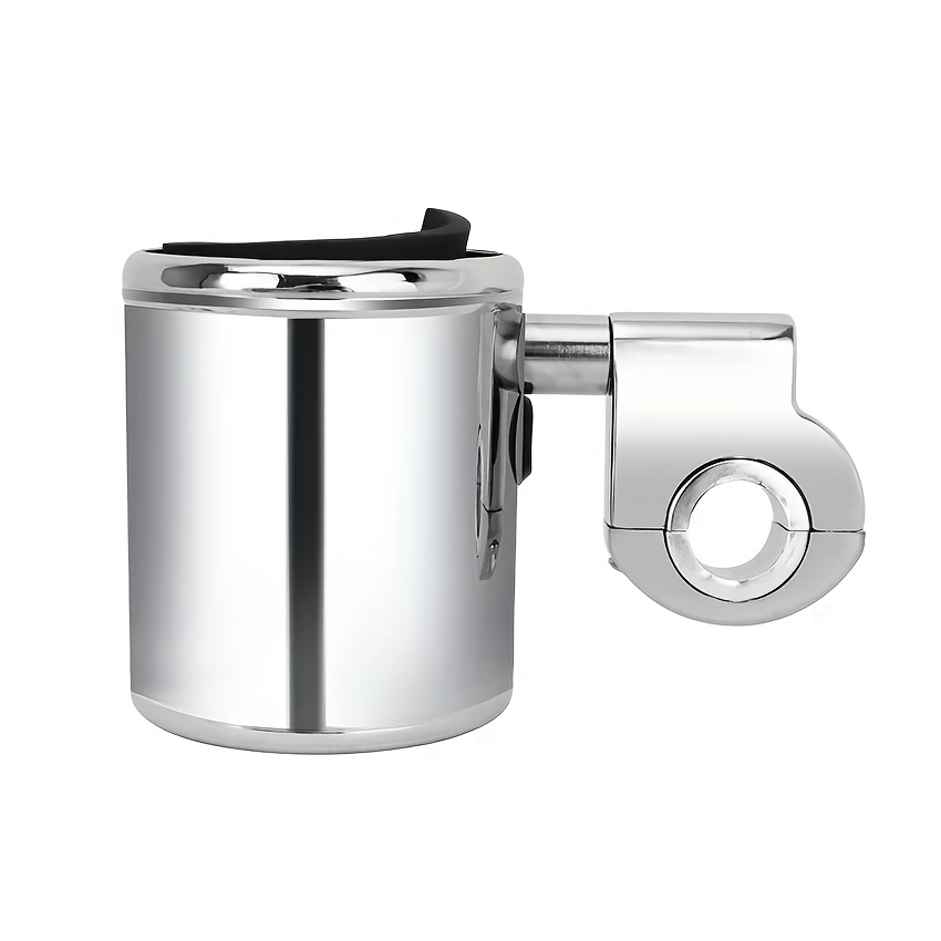 TEMU Universal Abs Plastic Motorcycle Chrome Cup Holder Handlebar Drink Bottle Holder For Touring For Atv